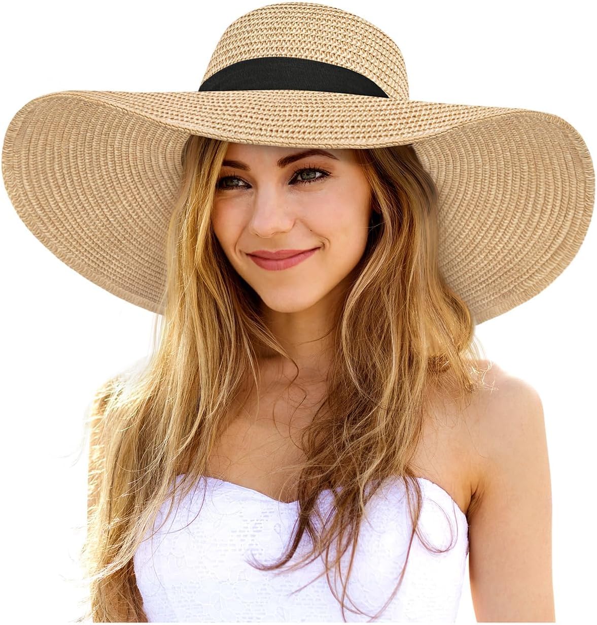Oversized Wide Brim Straw Hat