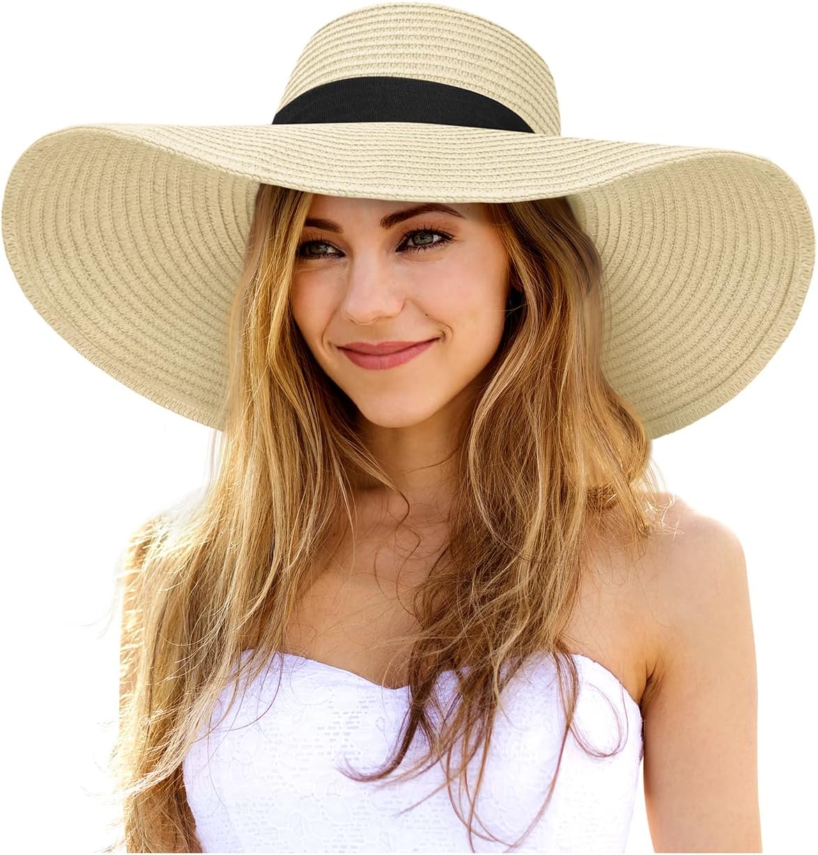 Oversized Wide Brim Straw Hat